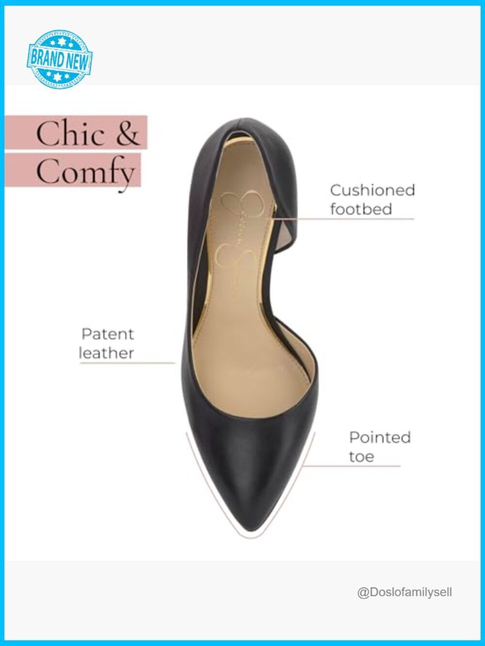 Pointed Toe D'Orsay Pumps Elegant Stiletto Heels Chic Patent Leather Office Wear - Picture 4 of 6